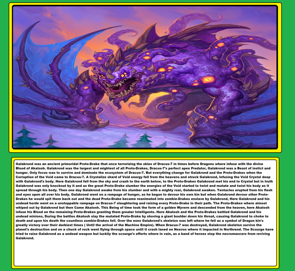 Nexverse Lore Galakrond by Murlocoverlord on DeviantArt