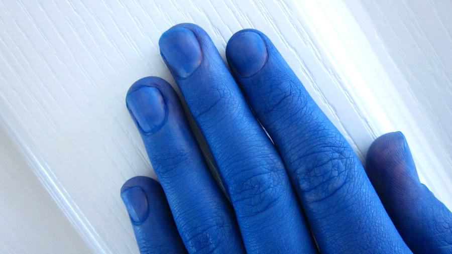 Blue Hand by Tumblenan on DeviantArt