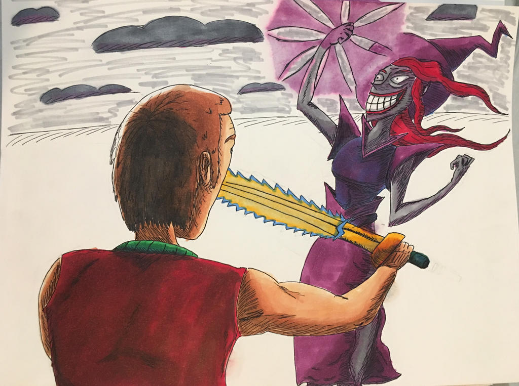 Witch vs Thunder Warrior w/Copic