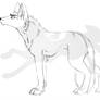 Wolf Lineart WIP