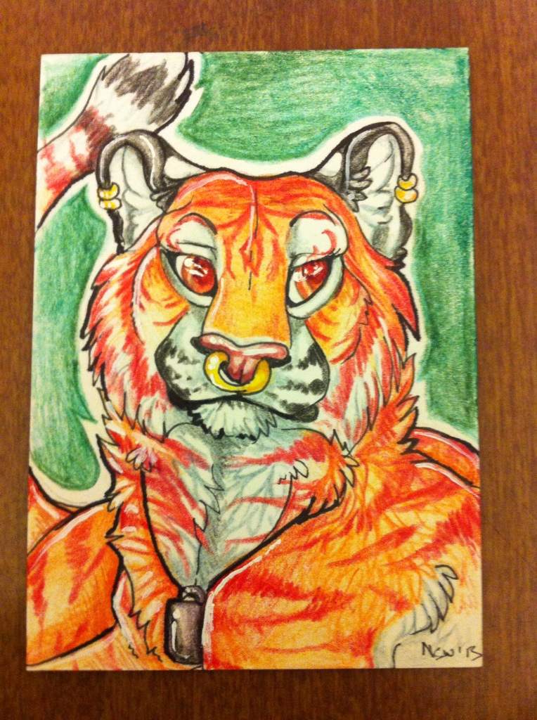 crowley tiger aceo 2