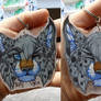 iceylynx shrinky dink keychain commission