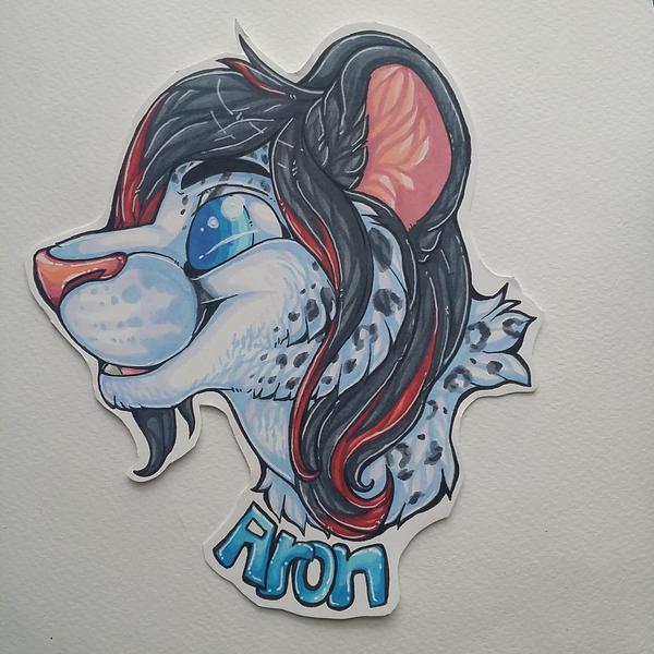 Aron headshot badge commission