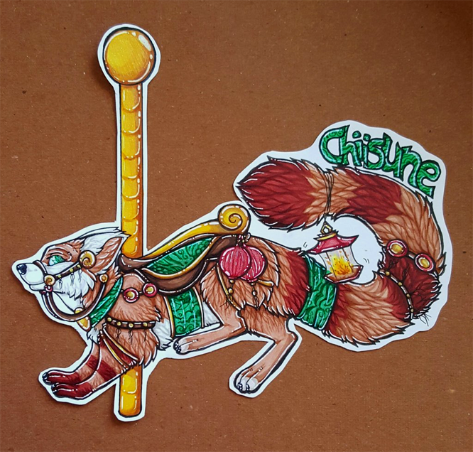 Chiisune carousel badge commission