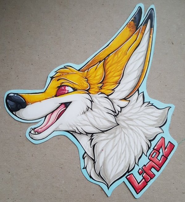 Linez headshot badge commission