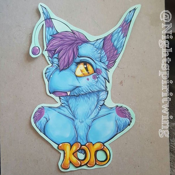 Koro bust badge commission