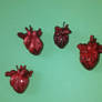 Anatomical type heart pendants