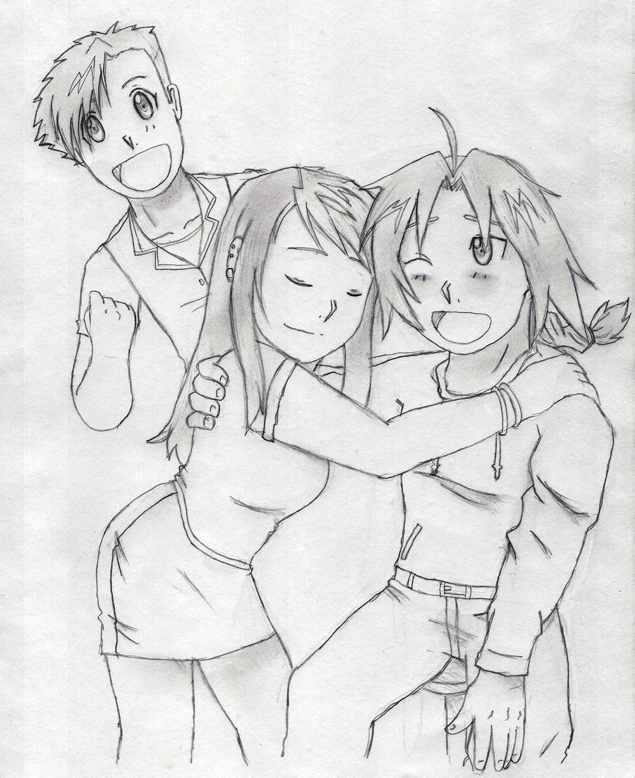 Ed X Winry... and Al