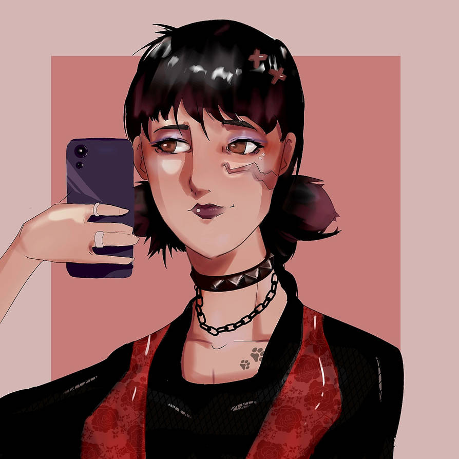 Goth Anime Girl by DesiDiVi on DeviantArt