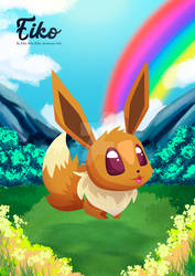 Fondo Eevee A4 Firma