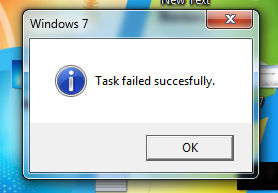 Task Successfully Incompleted Task failed successfully on a Windows 7 VM by Hm59096 on DeviantArt