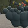 Umbreon's chocolate flavored feet~