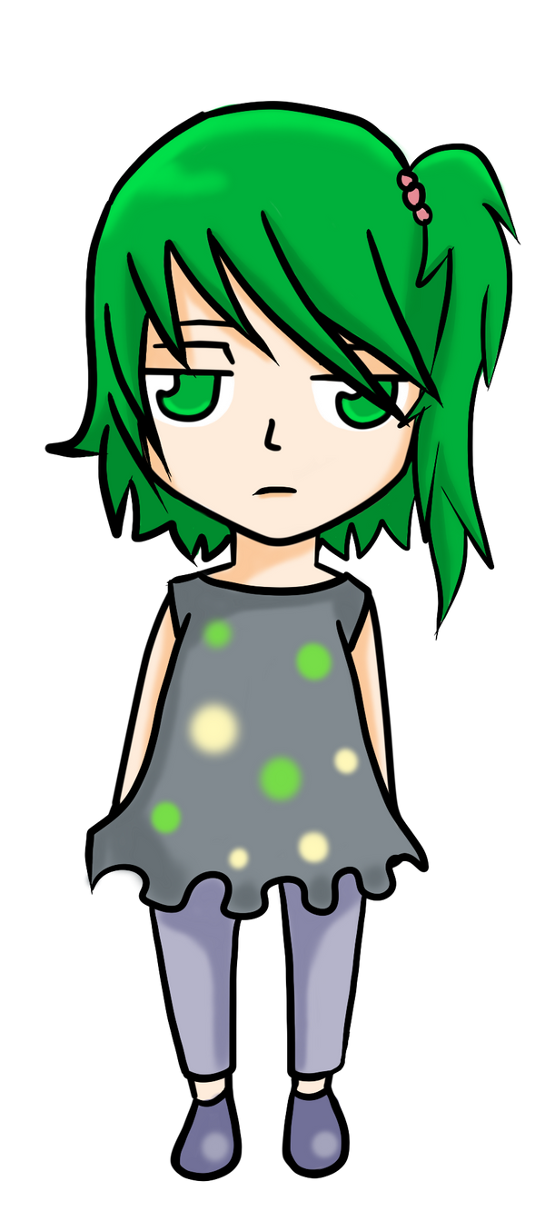 Green Color Chibi Green Chibi by monochromatic-cafe on DeviantArt