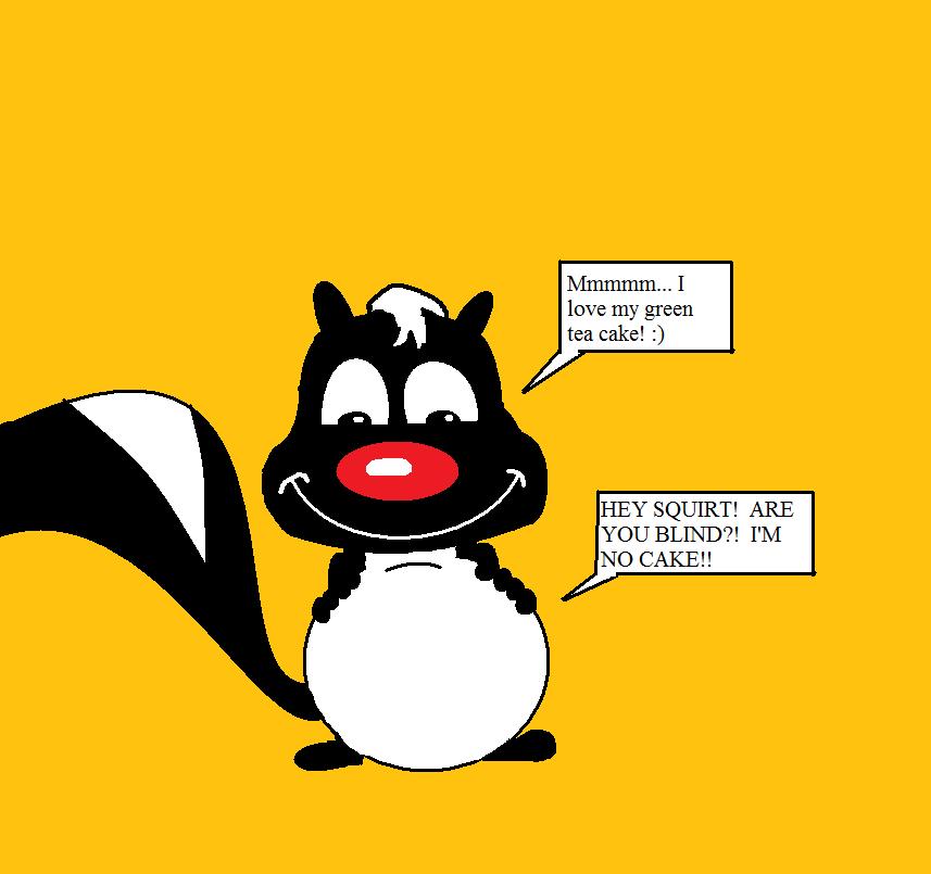 Monkey Skunk Rabbit Skunk thinks Rabbit is cake by FootballLover on DeviantArt