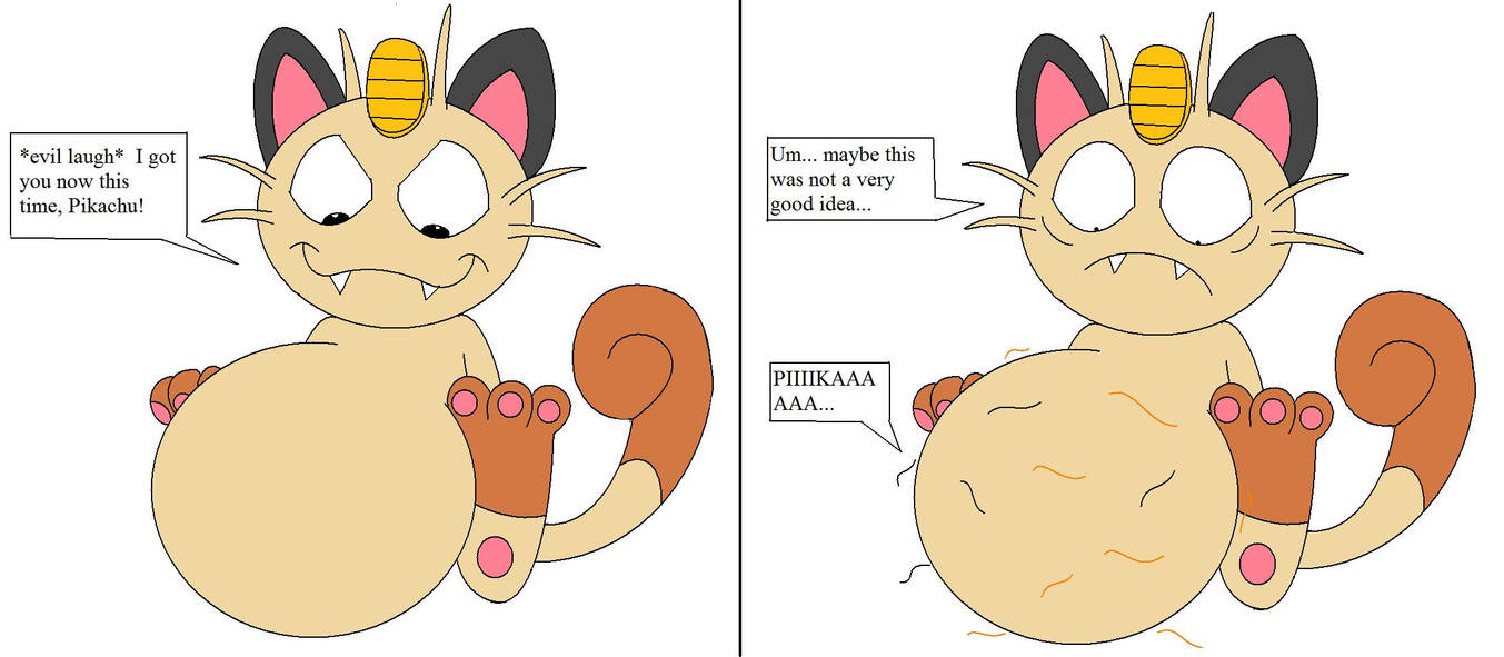 Meowth ate Pikachu by FootballLover