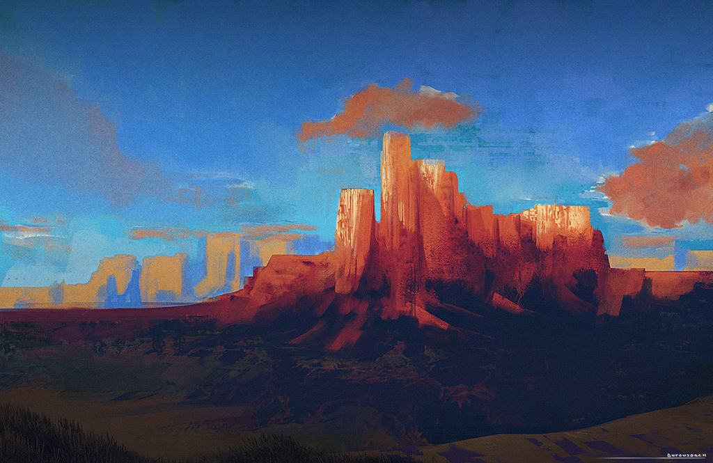 Canyon sketch by antonjorch on DeviantArt