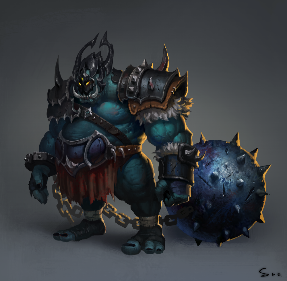 The iron ball monster by S-Y-W on DeviantArt