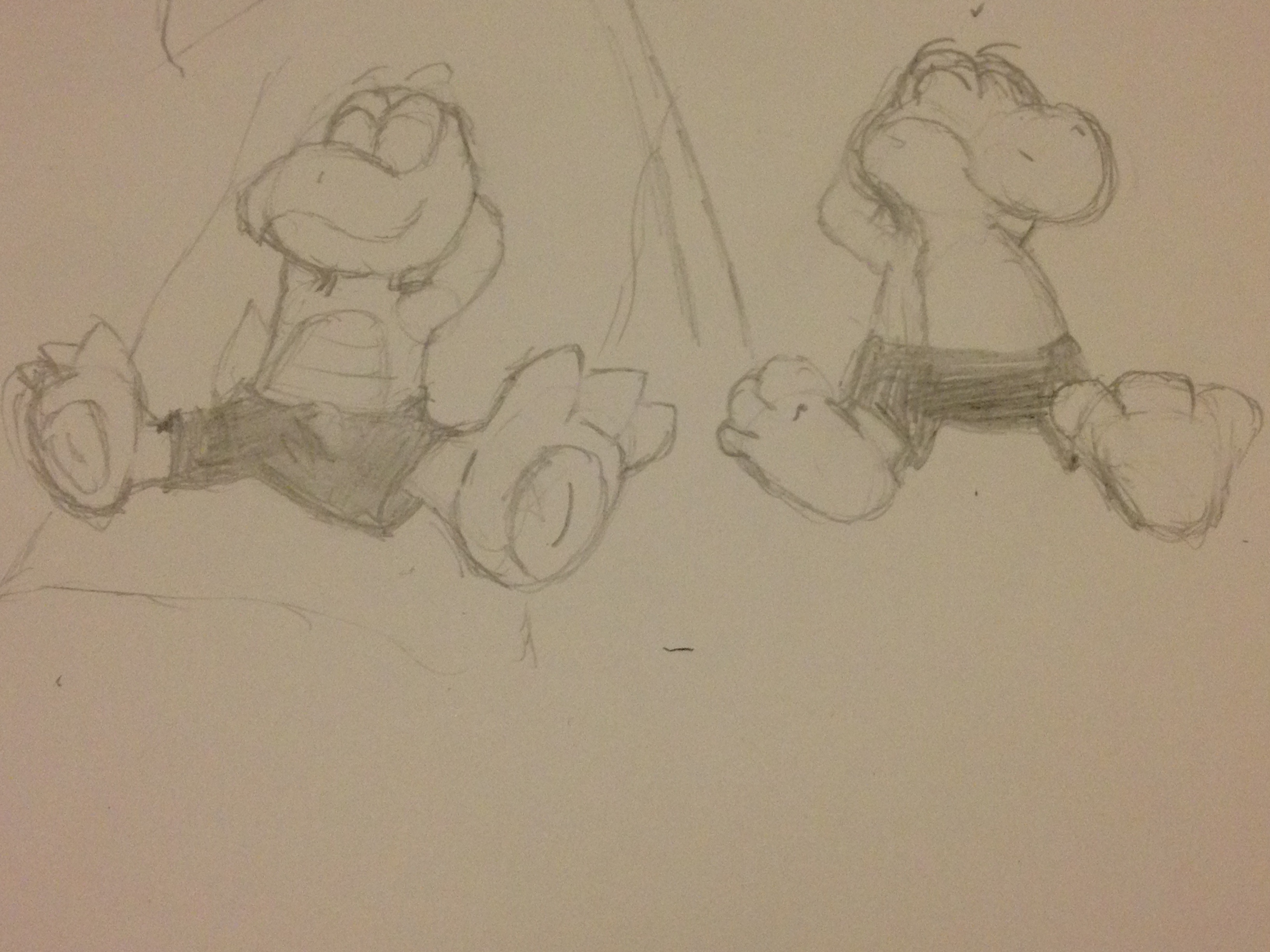 Yoshi and koopa