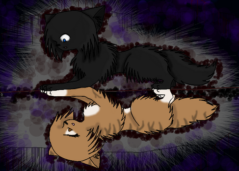 Crowfeather and Leafpool (remade, link in descri.)