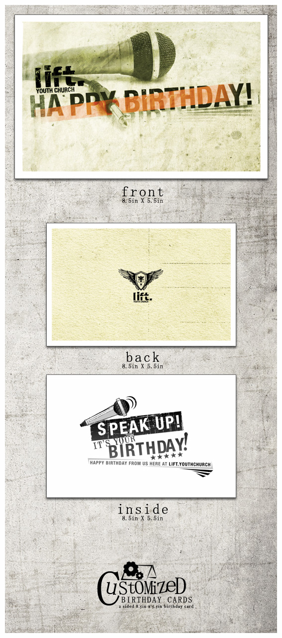 Speak Up Birthday Card