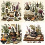 Vintage Herbalist Clipart Including