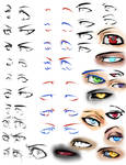 More anime eyes and tips