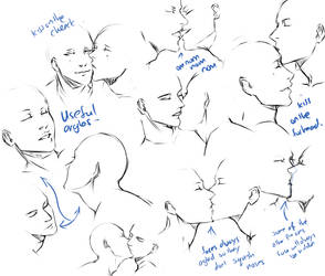 +Kissing pose practice+