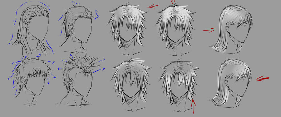 Male hair and lighting