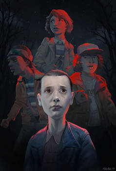 Stranger Things fanart poster