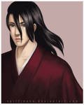 Kuchiki Byakuya in Red by Spiffiness