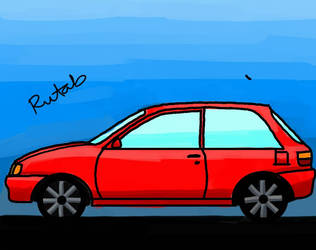 Toyota Starlet Drawing using MediBang