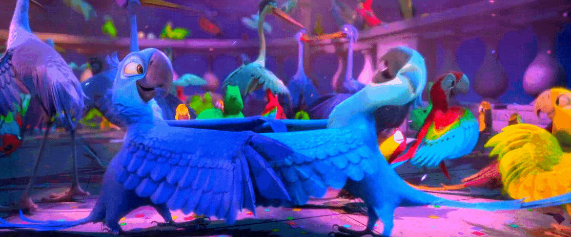 Rio 2 Gif P274: Blu and Jewel dance P3 by giohollowchannel on DeviantArt