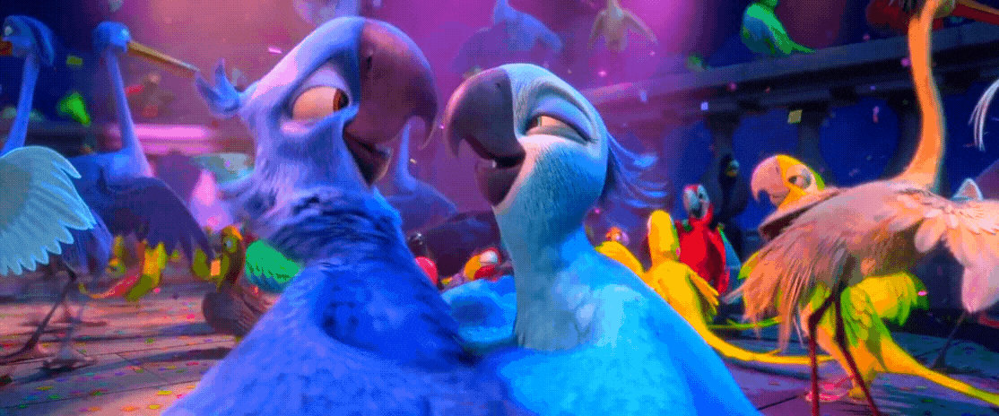 Rio 2 Gif P275: Jewel kiss by giohollowchannel on DeviantArt