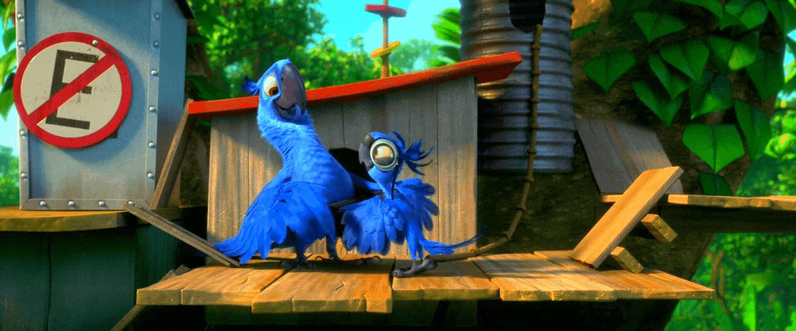 Rio 2 Gif P288: Tiago digging on blu pennybag by giohollowchannel on ...