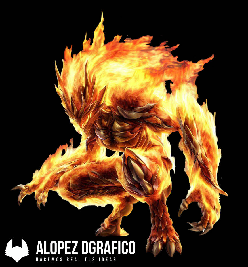 Fire Digimon Mega 04 by adjlp on DeviantArt
