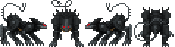 Blade Wolf Pixel Sprite