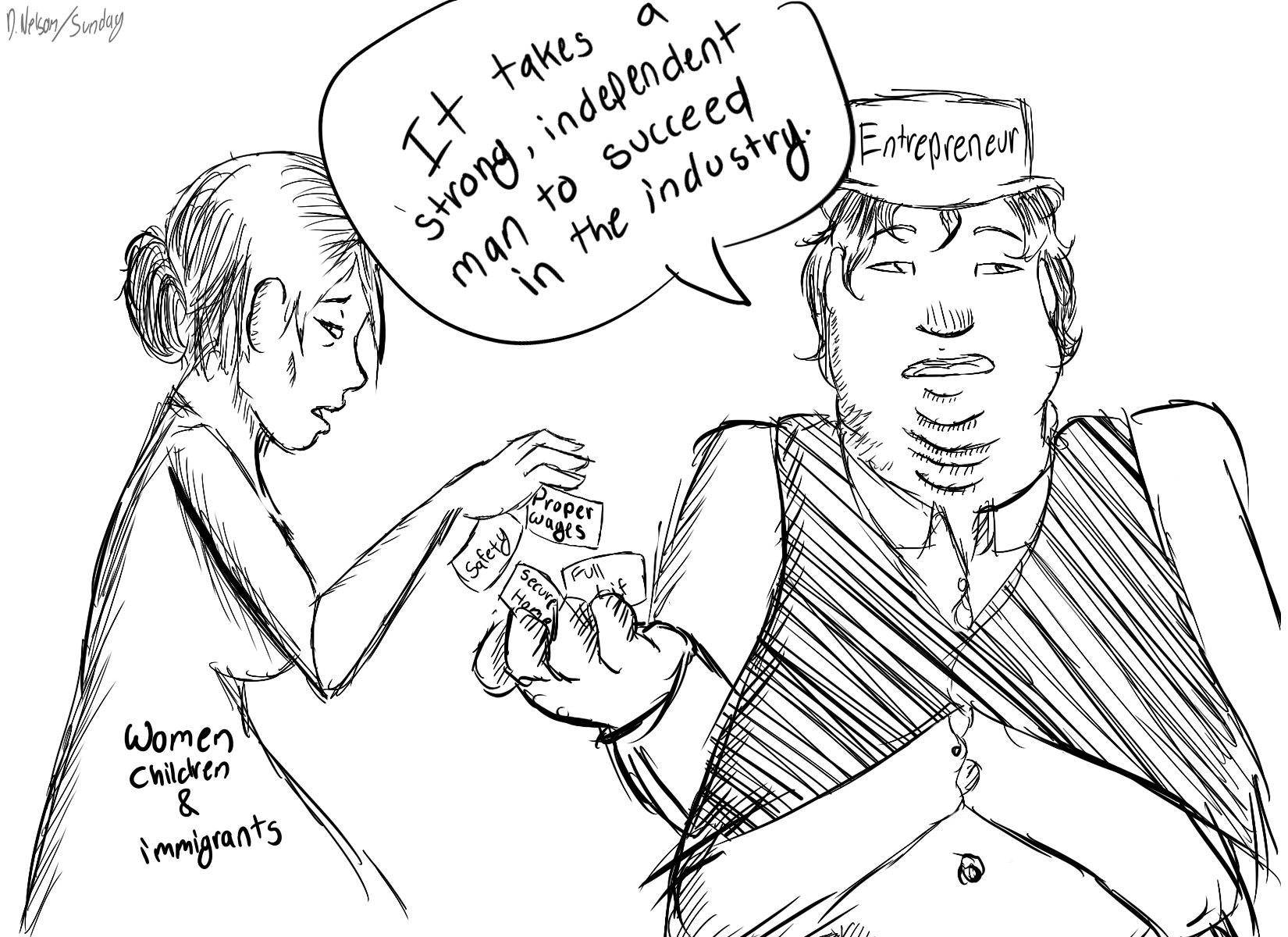 Industrial Revolution Political Cartoon by insane-scientist on DeviantArt