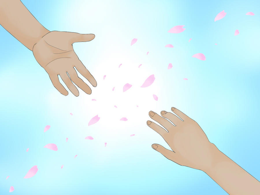 These are my hands. Grab my hand. Eco hands animation.