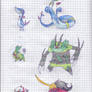 Fakemon Unova Starters RETYPE #2