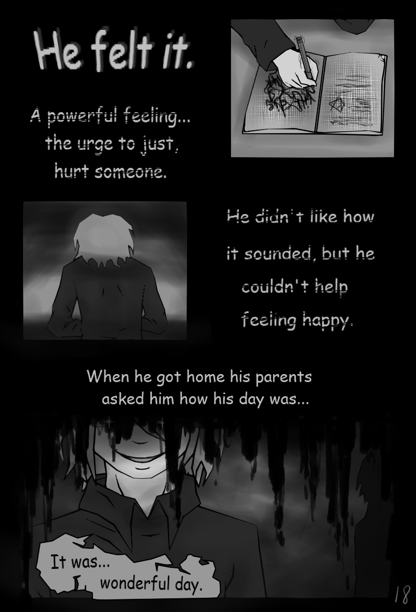 Jeff the killer story (manga) - page 12 by Mioponnu on DeviantArt