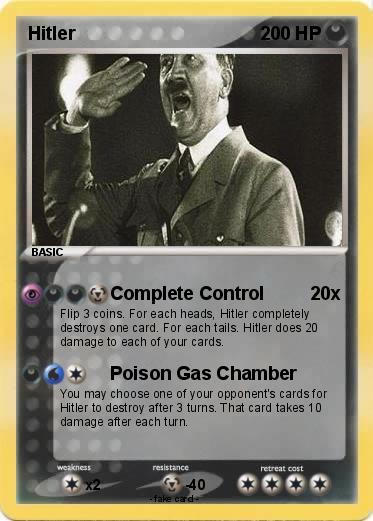 Hitler Pokemon Card by ChaosCarburetor on DeviantArt Hitler Pokemon Card by ChaosCarburetor on DeviantArt