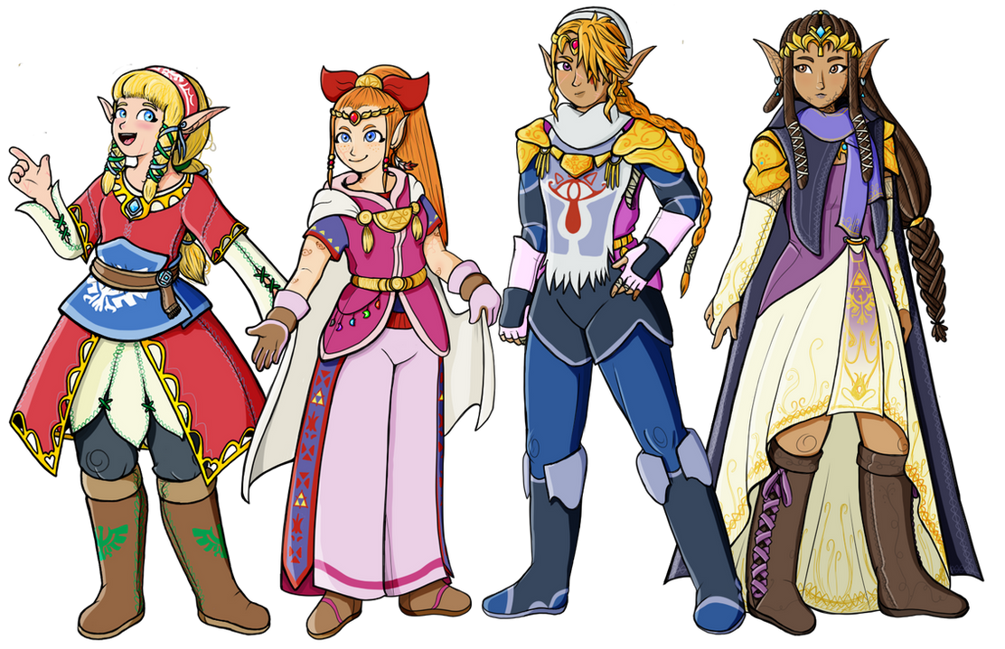 Zelda redesigns W1 by RebyTheLion on DeviantArt