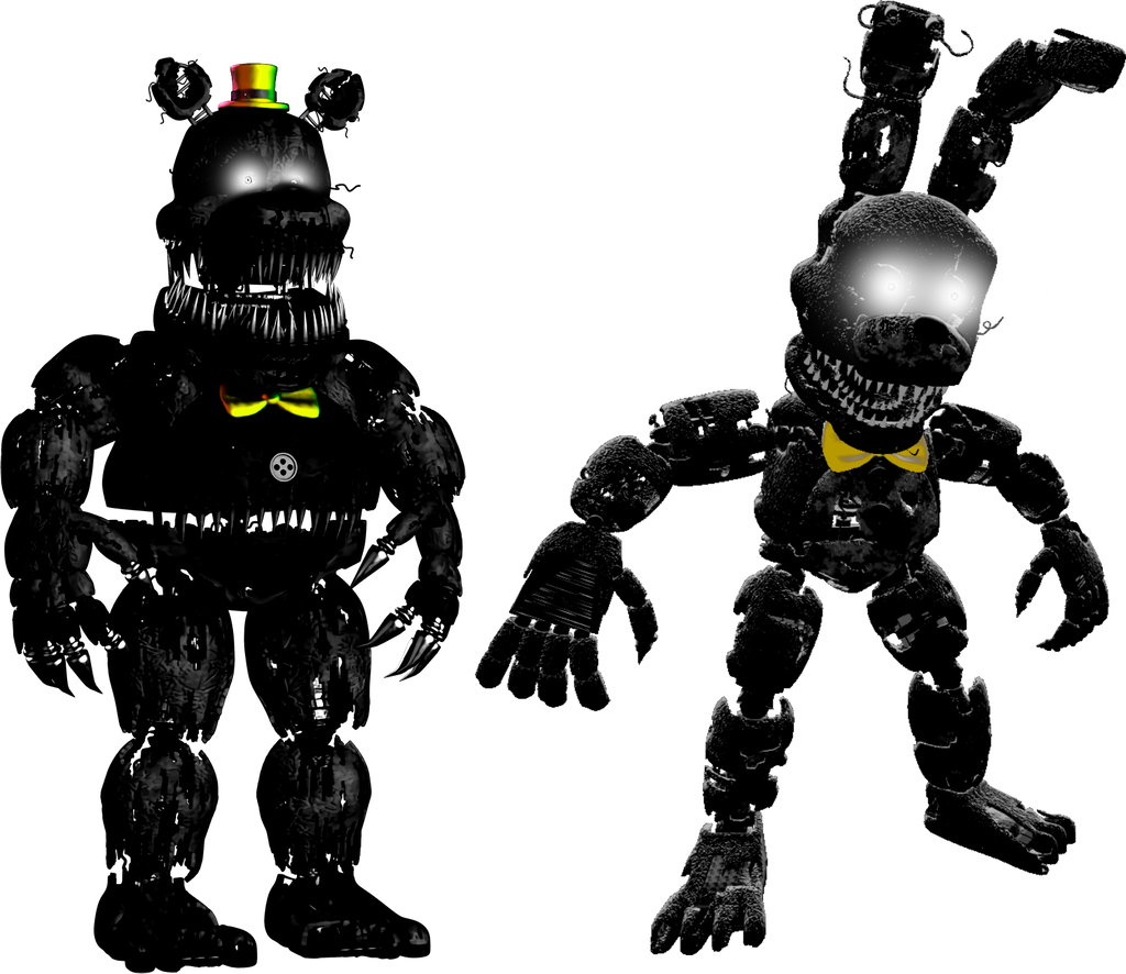 Nightmare Shadow Freddy and Nightmare RXQ by sebby07 on DeviantArt