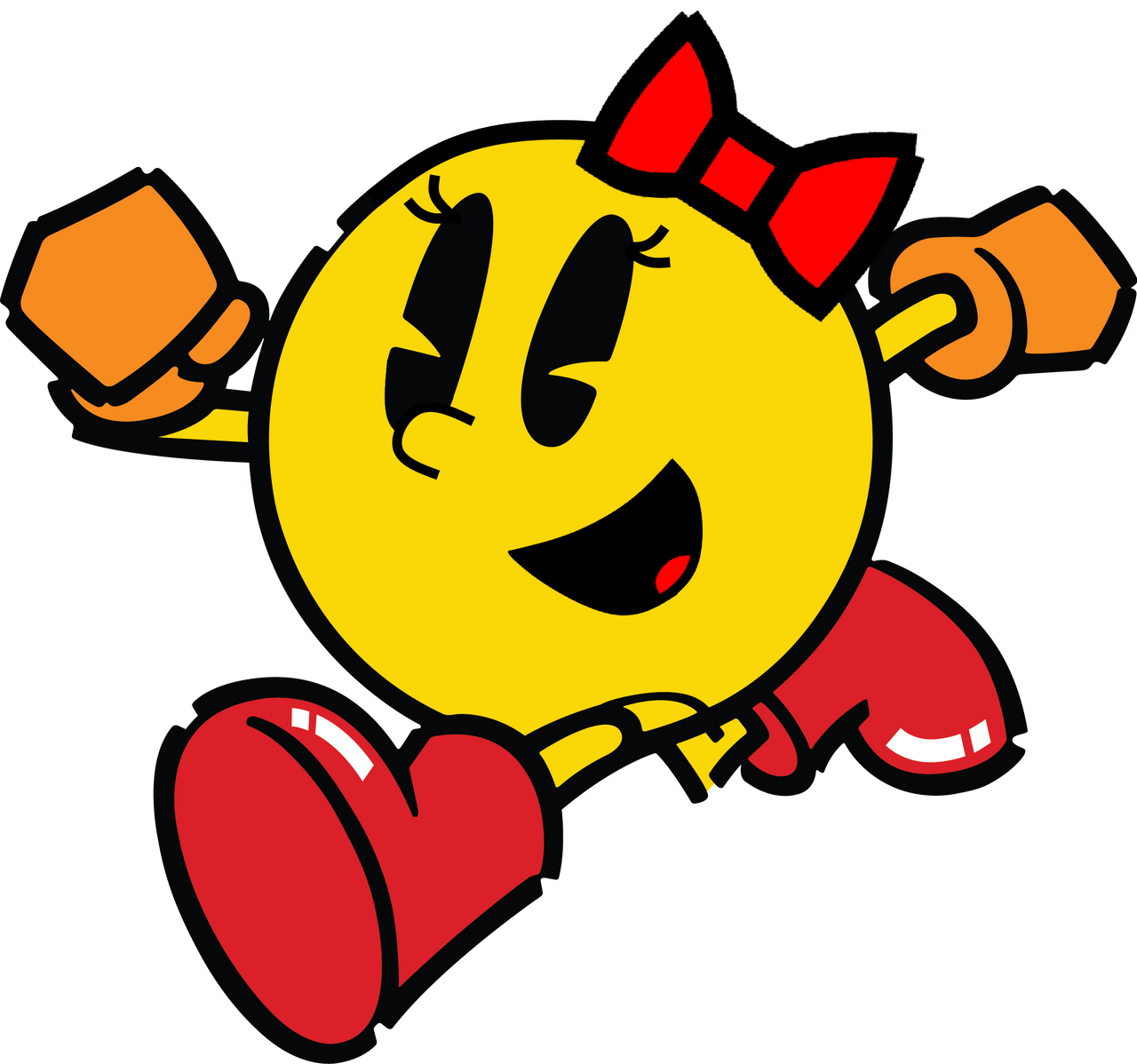 Ms. PAC MAN Running by CosToonsArt on DeviantArt