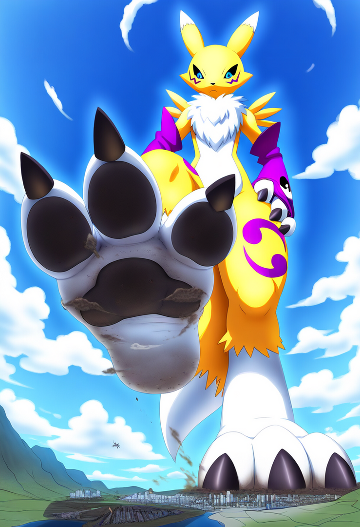 Renamon Computer Renamon seeing us as bugs deserving to be stomp by hobbydude876 on ...