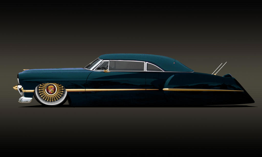 Baby Boy Blue 48 Caddy Custom Roadster With Top On by raymondpicasso on ...