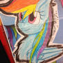 Pastel coloured Rainbow Dash