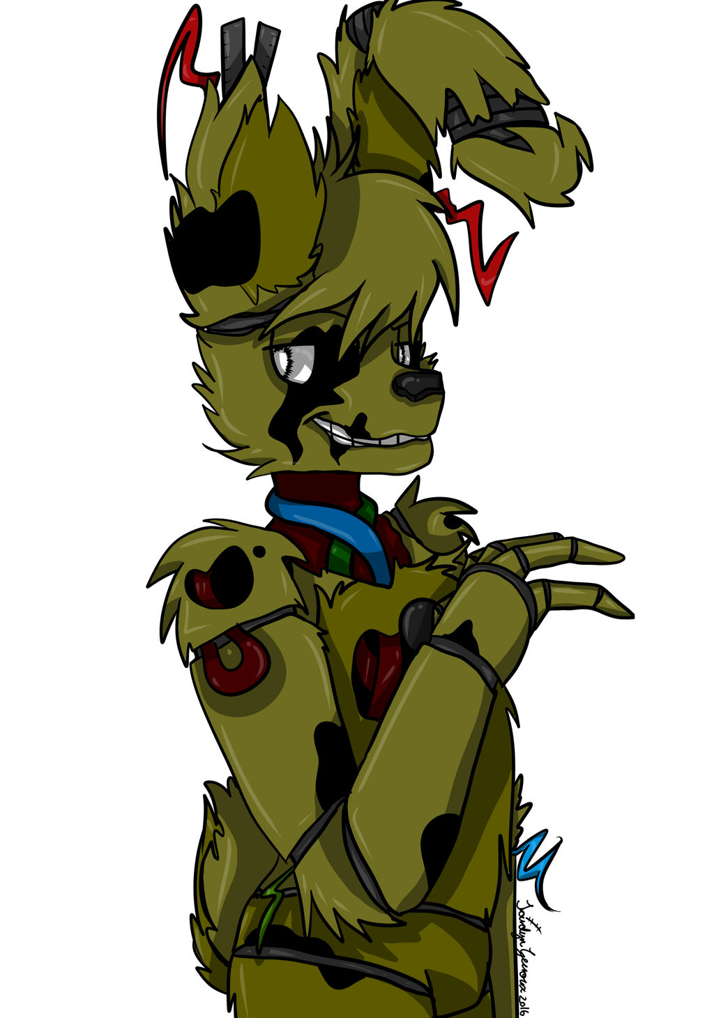Spring Trap Chan Springtrap by Jaidyn-FangTrap on DeviantArt