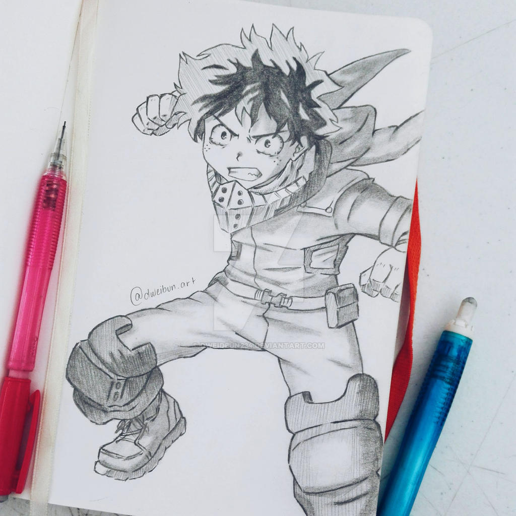 Izuku Midoriya Of Boku No Hero Academia Sketch By Dweidbun234 On