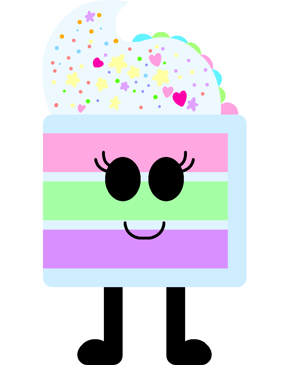 Cakey Object Show Object Show Oc Rainbow Cake by OliviaAndFriendsUWU on DeviantArt
